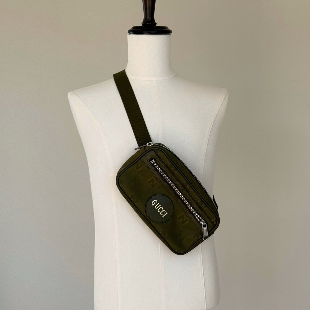 Gucci GG Canvas Crossbody / Belt Bag – Olive Green
